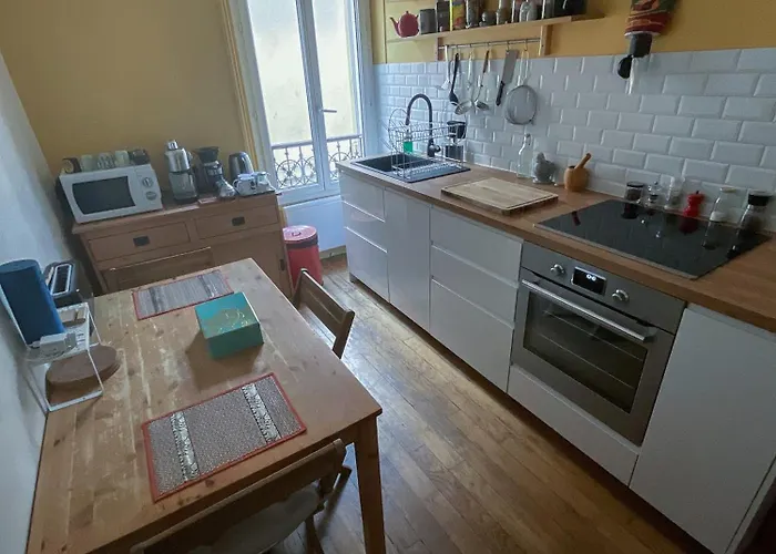 Lägenhet Quiet 2rooms Big Kitchen Canal Saint Martin *